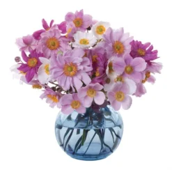 Florabundance Colours Ink Blue Anemone Vase