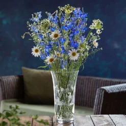 Bloom Flared Vase Bees & Rudbeckia -Glassware Sales Store bloom bees square