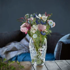 Bloom Wide Vase Bees & Cosmos -Glassware Sales Store bloom wide vase