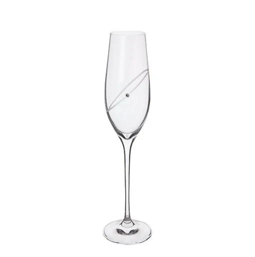 Glitz Celebration Flutes, Set Of 2 -Glassware Sales Store clear flute single