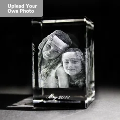 Medium Laser Photo Gift Block - Tower (Free Text Engraving Available) - Standard Delivery Will Be 3 Working Days.