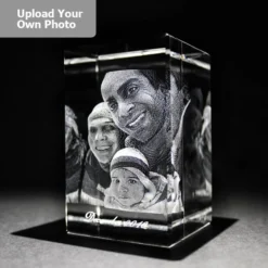 Medium Laser Photo Gift Block - Tower (Free Text Engraving Available) - Standard Delivery Will Be 3 Working Days. -Glassware Sales Store laser tower3