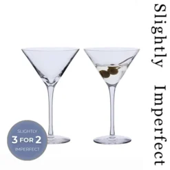 Bar Excellence Martini Glass, Set Of 2 - Slightly Imperfect