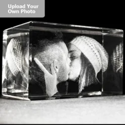 Medium Laser Photo Gift Block - Rectangle (Free Text Engraving Available) - Standard Delivery Will Be 3 Working Days. -Glassware Sales Store medrect3