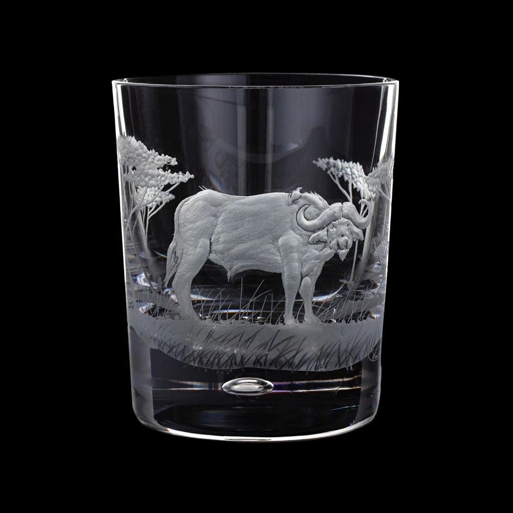 Hand Engraved Majestic Wildlife Buffalo Tumbler 1 Hand Engraved Majestic Wildlife Buffalo Tumbler