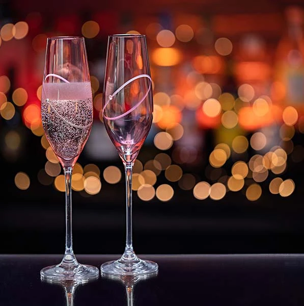 Glitz Celebration Ruby Flutes, Set Of 2 2 Glitz Celebration Ruby Flutes, Set Of 2 - Image 2