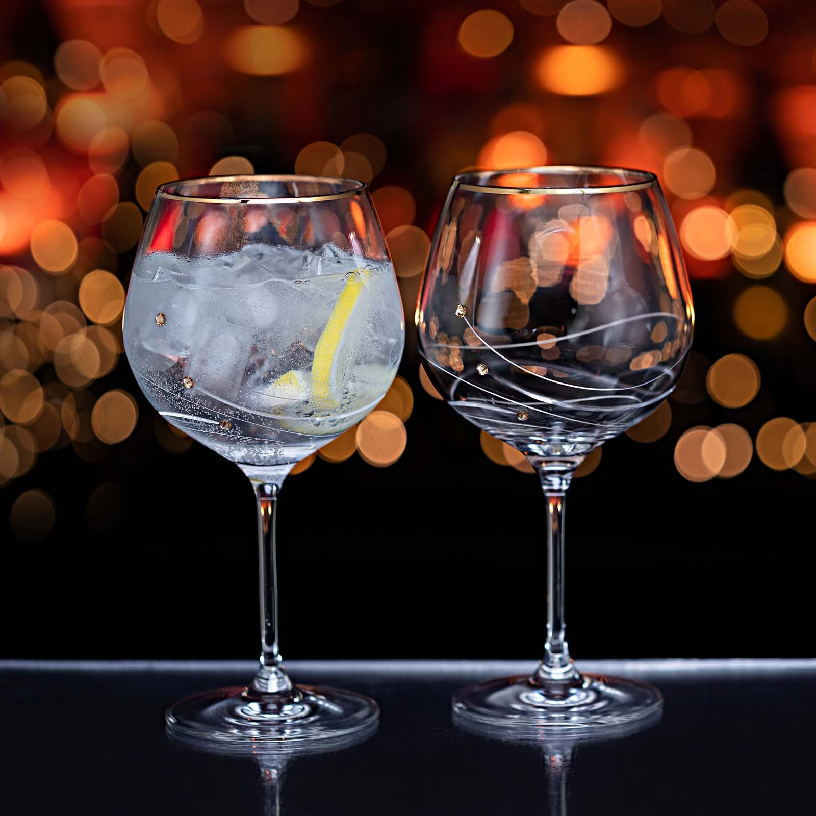 Glitz Gold Gin & Tonic Copa, Set Of 2 4 Glitz Gold Gin & Tonic Copa, Set Of 2 - Image 4