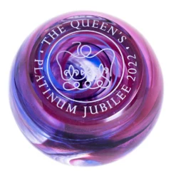 Queen's Platinum Jubilee Paperweight - 10 - 14 Day Delivery -Glassware Sales Store u22004 jubilee paperweight co 1