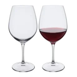Wine Master Burgundy Red Wine Glass, Set Of 2